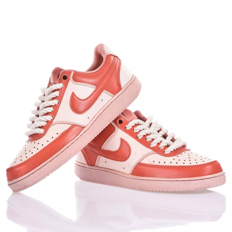 Shop Nike Red Court Vision Sneakers
