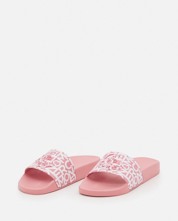 Moncler Jeanne Rubber Slides In Pink