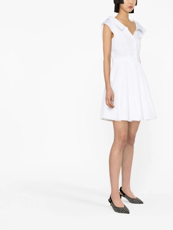 Shop Alexander Mcqueen White Mini Dress