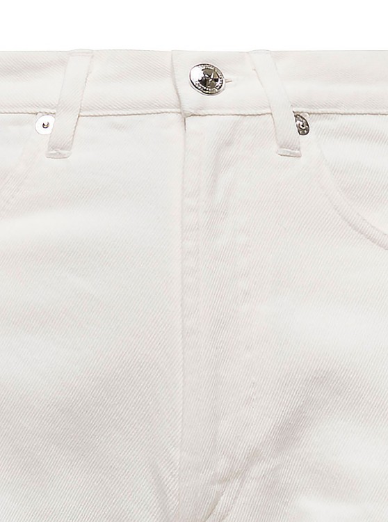 Shop Apc Martin' White Five Pockets Jeans In Cotton Denim
