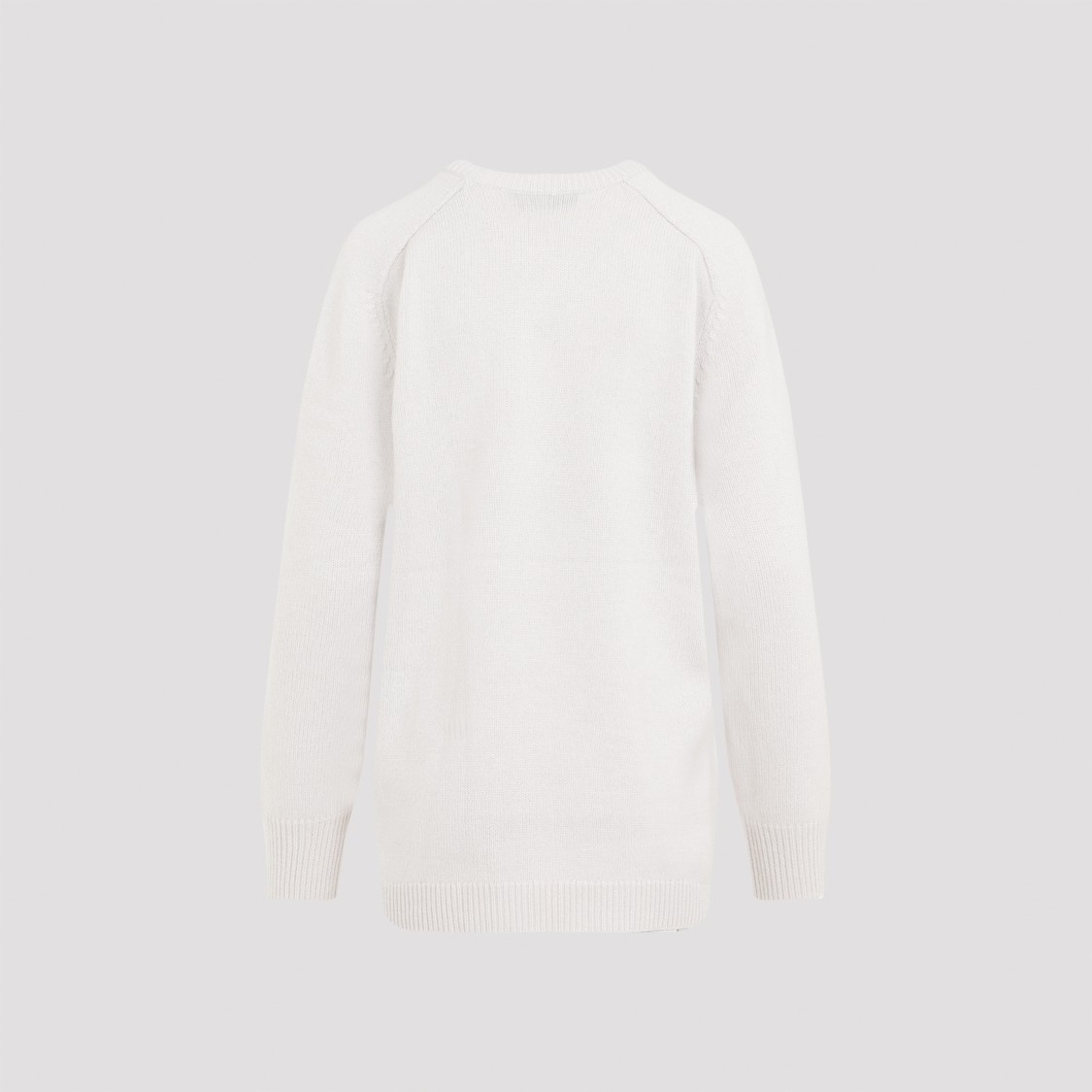 Shop Theory Melange White Cashmere Pullover