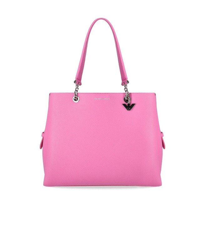 Shop Emporio Armani Charm Pink Shopping Bag