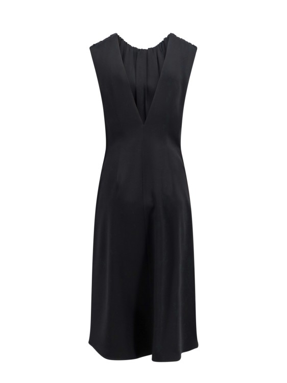 Shop Jil Sander Sleeveless Satin Dress In Black