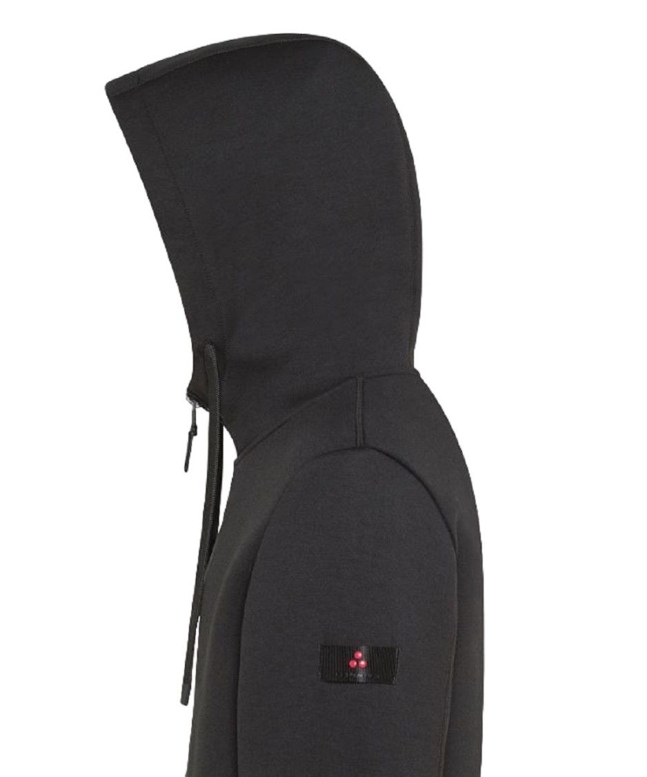 Peuterey Zip-up Sweatshirt With High-quality Material Blend And Iconic Branding In Black