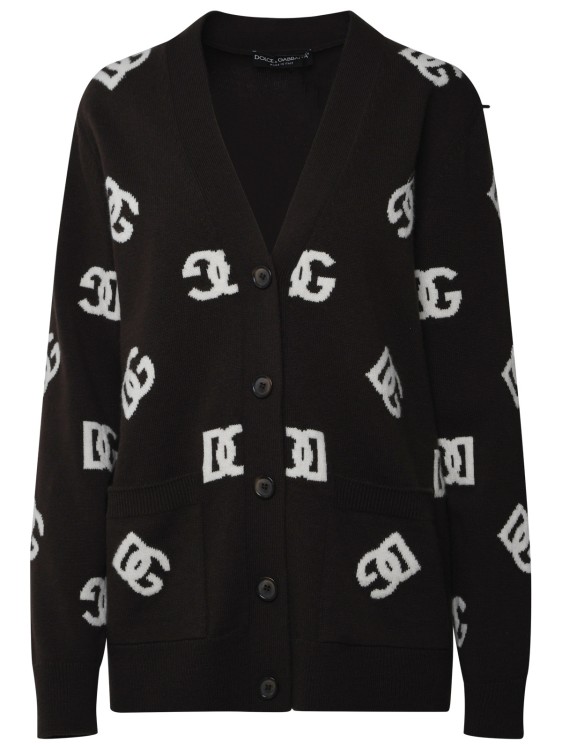 Shop Dolce & Gabbana Cardigan Logos In Black