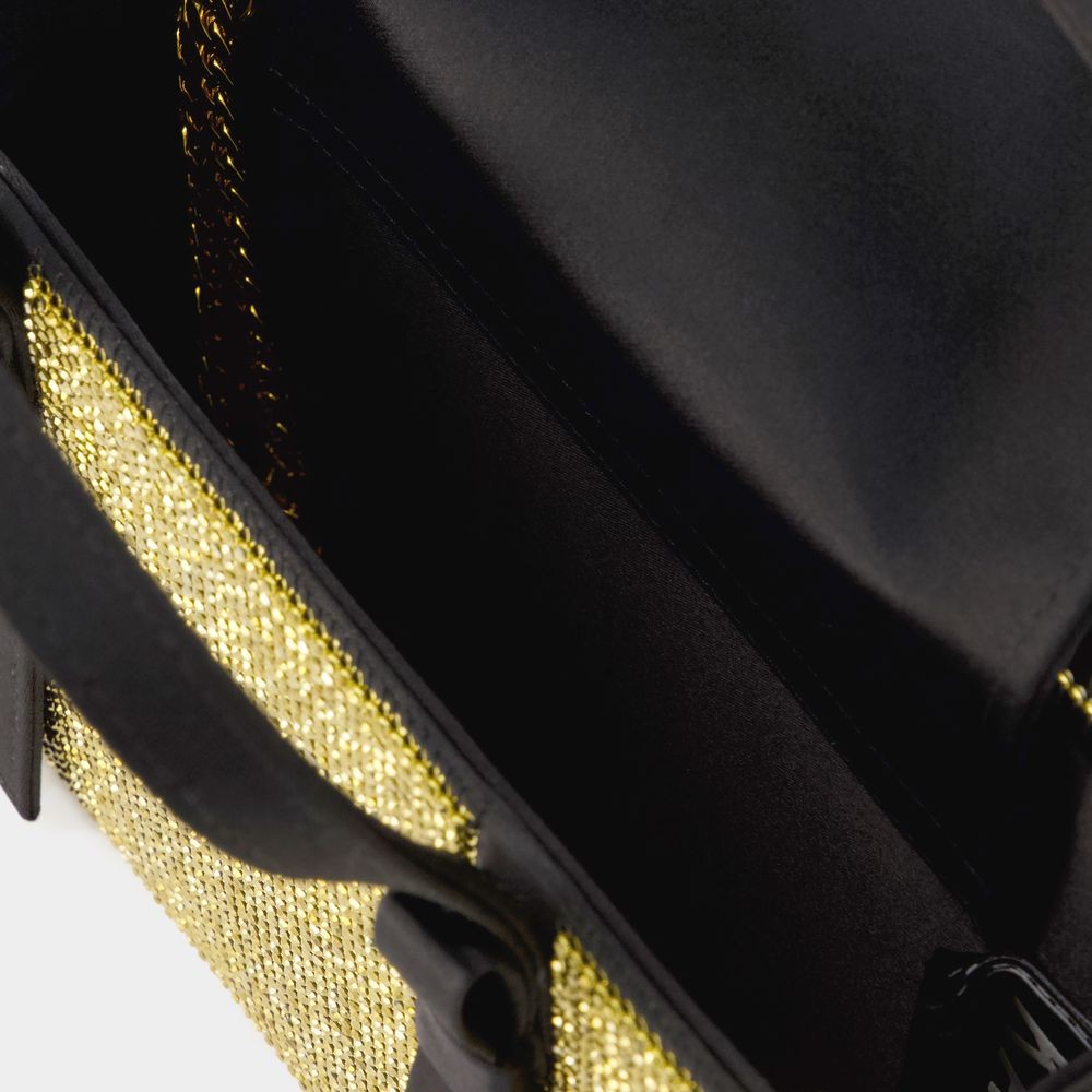 Kara Bow Midi Shopper Bag In Gold