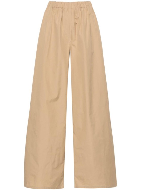 Shop Max Mara Wide Pants In Brown