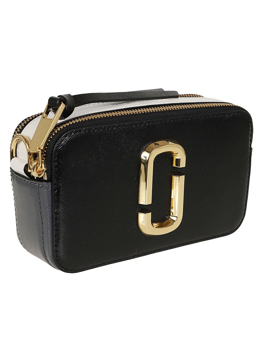 Marc Jacobs Snapshot Bag In Saffiano Leather In Black