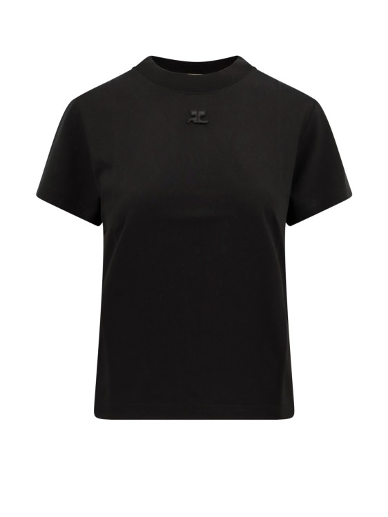 Courrèges T-shirt With Logo In Black