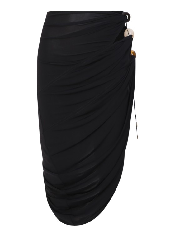 Shop Jacquemus Black Perola Skirt