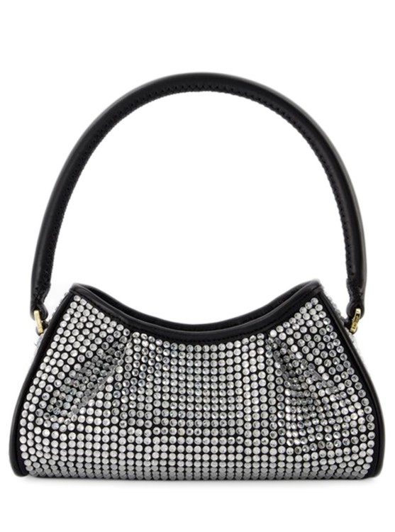 Elleme Small Dimple Handbag  - Silver/black - Strass