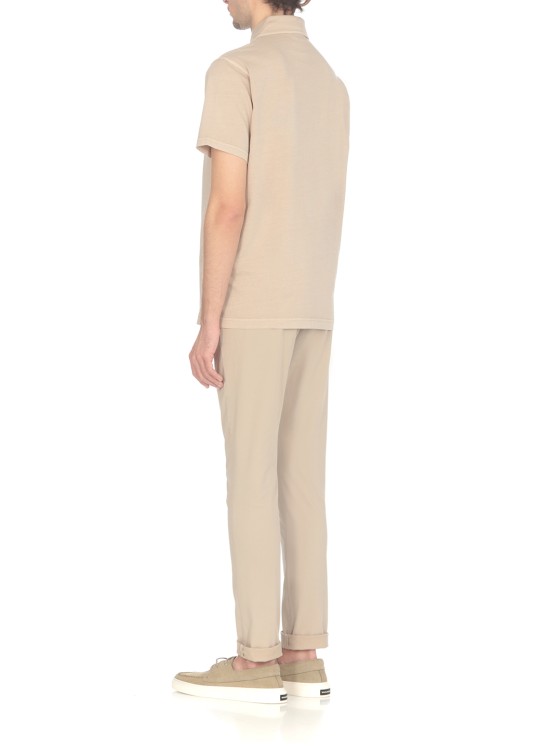 Shop Fay Logoed Polo In Neutrals