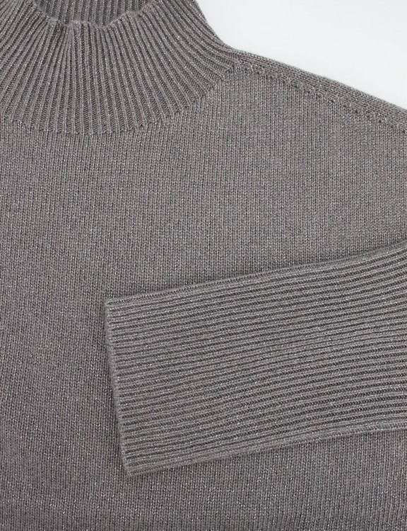 Shop Le Tricot Perugia Taupe/grey Lx Sweater