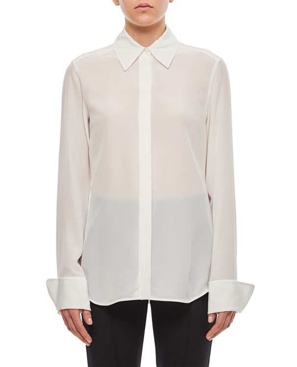 Sportmax Leila Long Sleeve Shirt In White