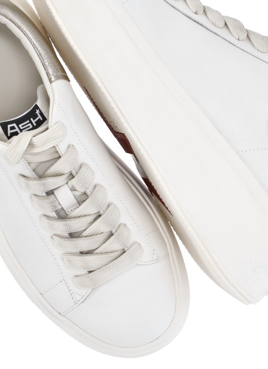 Shop Ash White Smooth Leather Sneakers