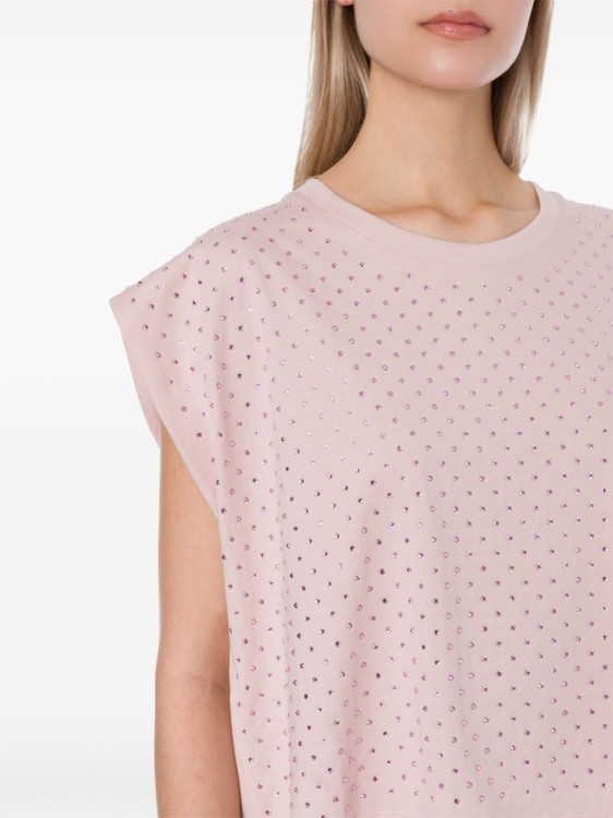 Shop Philosophy Di Lorenzo Serafini Strass T-shirt In Pink