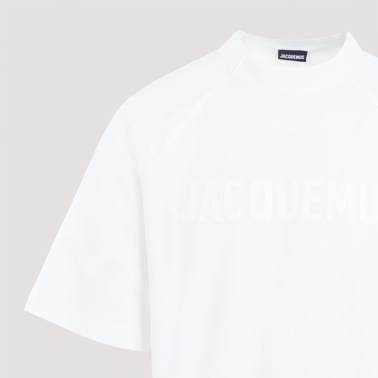 Shop Jacquemus Le T-shirt Typo In White