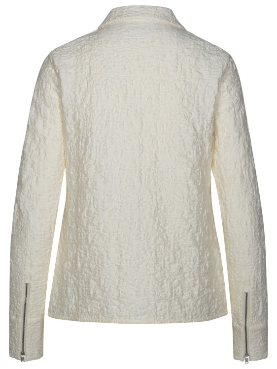 Shop Jil Sander Ivory Cotton Jacket In Grey