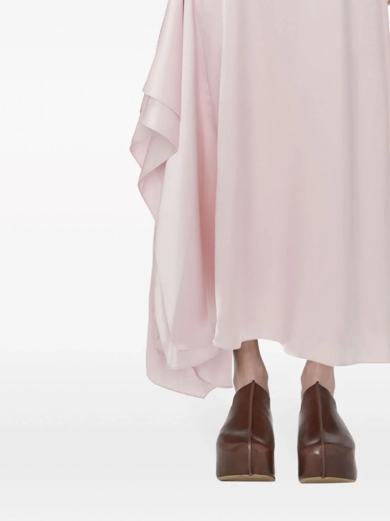 Shop Jw Anderson Sleeveless Pink Midi Dress