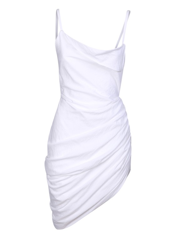 Shop Jacquemus White Saudade Mini Dress