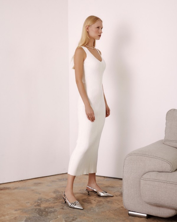Shop Ether Altair Dress In White