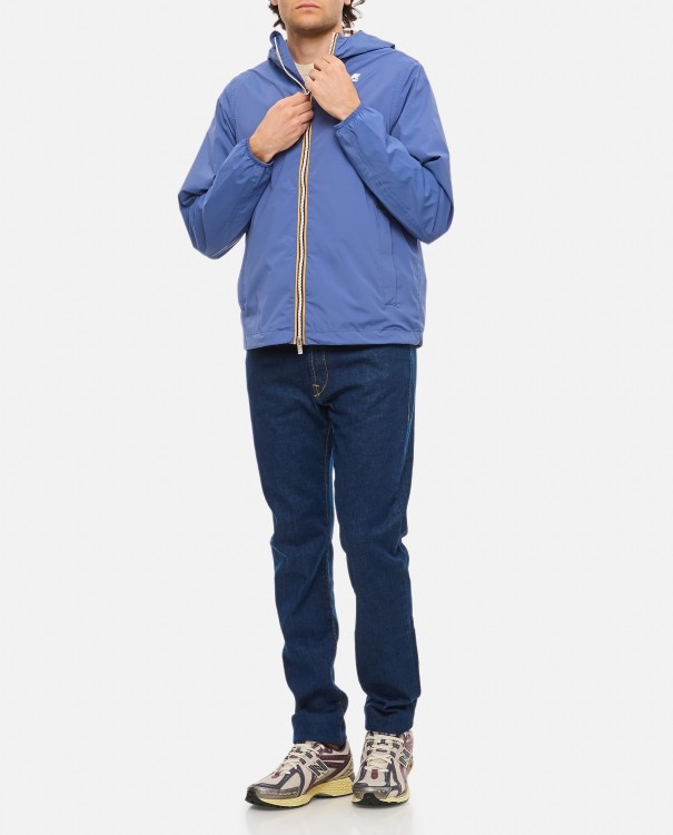 Shop K-way Jack Stretch Nylon Jersey Jacket In Blue