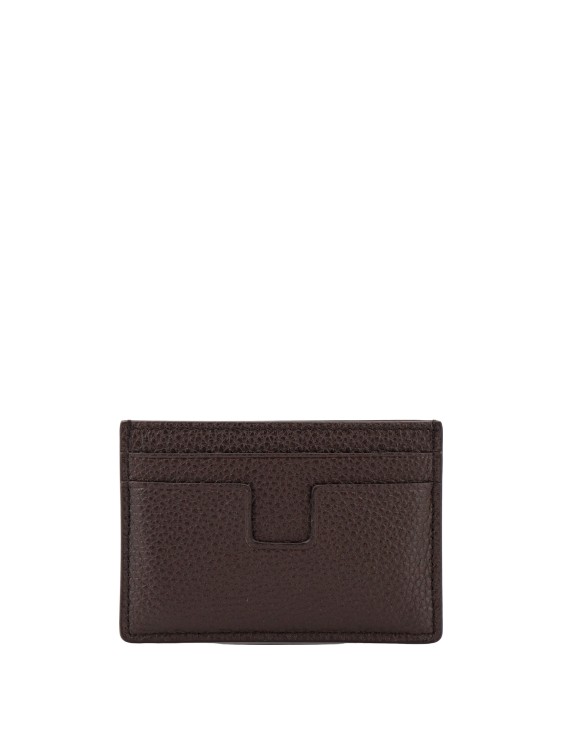 Shop Tom Ford Leather Wallet In Black