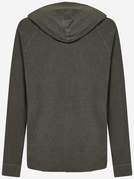 Shop James Perse Hooded Sweaters Military In Grey