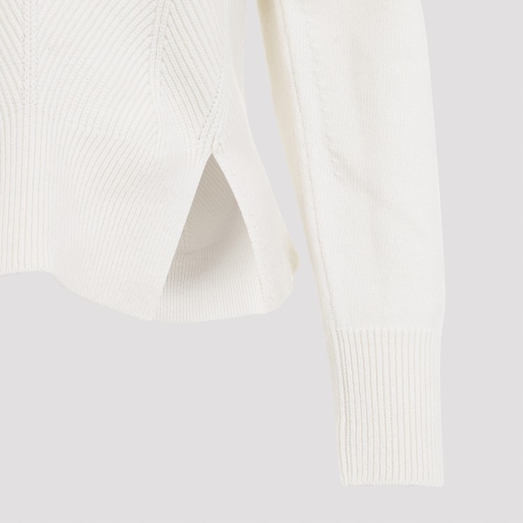 Alexander Mcqueen Corset Sweater In White