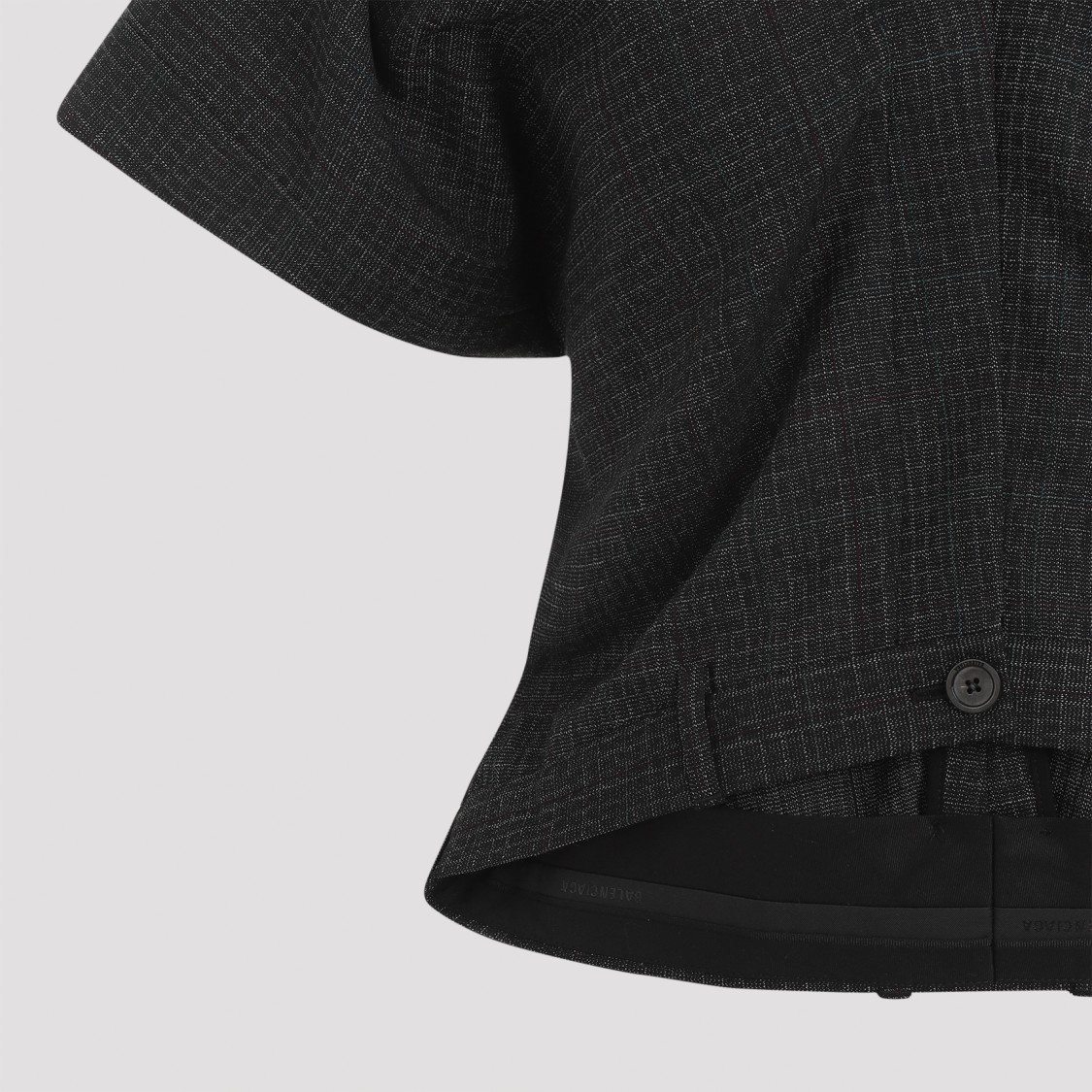 Balenciaga Tailored Pants Wool Top In Black