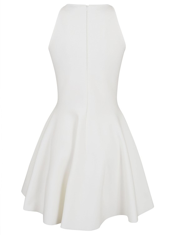 Shop Alexander Mcqueen Compact Knit Dress In White