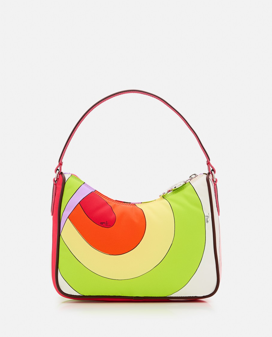 Pucci Nylon Shoulder Bag In Multicolor