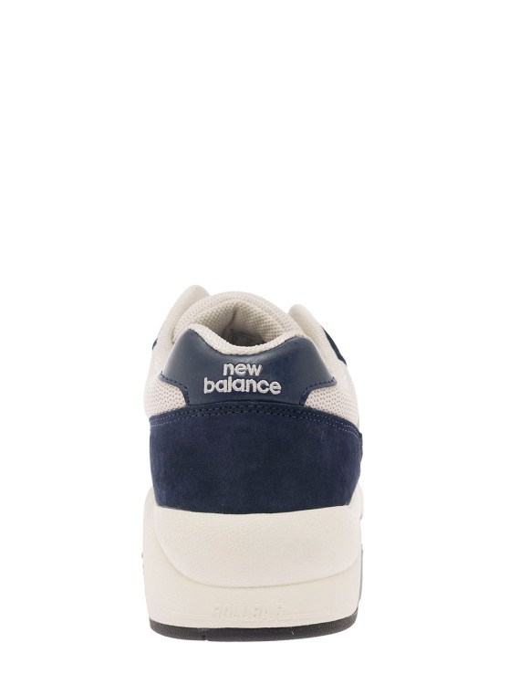 Shop New Balance Blue And White Low-top Sneakers