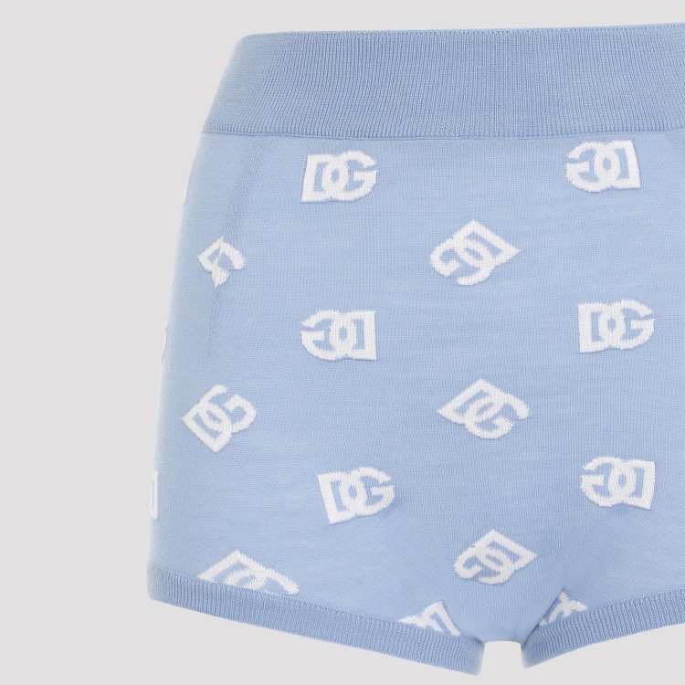 Shop Dolce & Gabbana Blue Wool Shorts