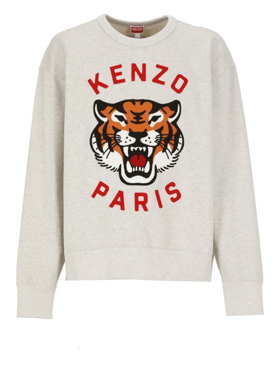 Shop Kenzo Lucky Tiger Sweatshirt In White