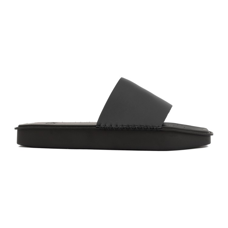 Shop Y-3 Water Slide Black Synthetic Sandals