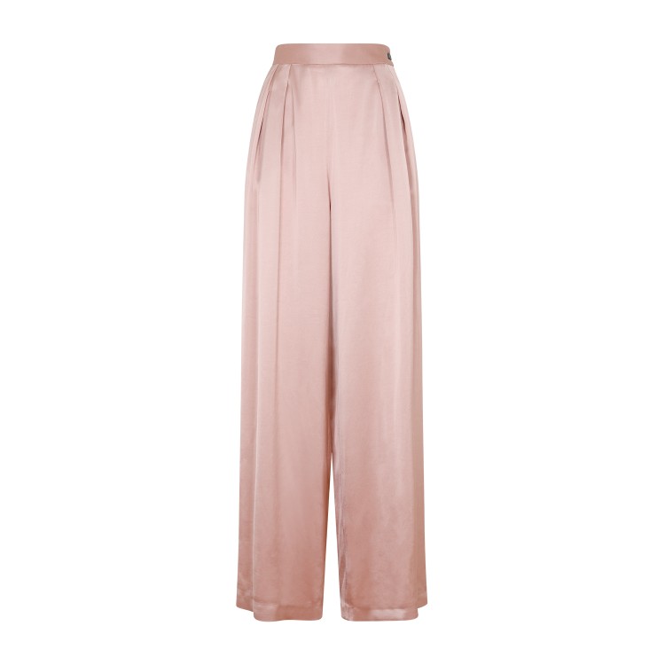 Shop Fabiana Filippi Pink Fluid Pants In Neutrals