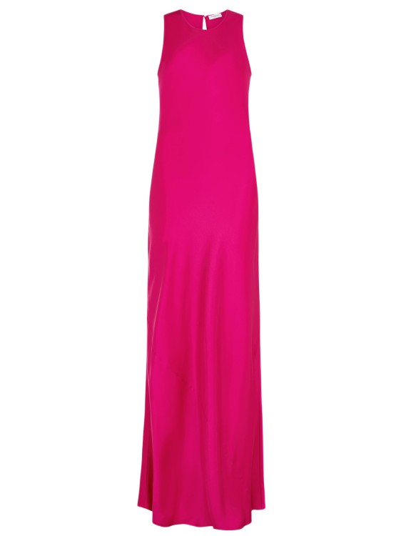 Serena Bute Silk Tank Dress - Raspberry Pink