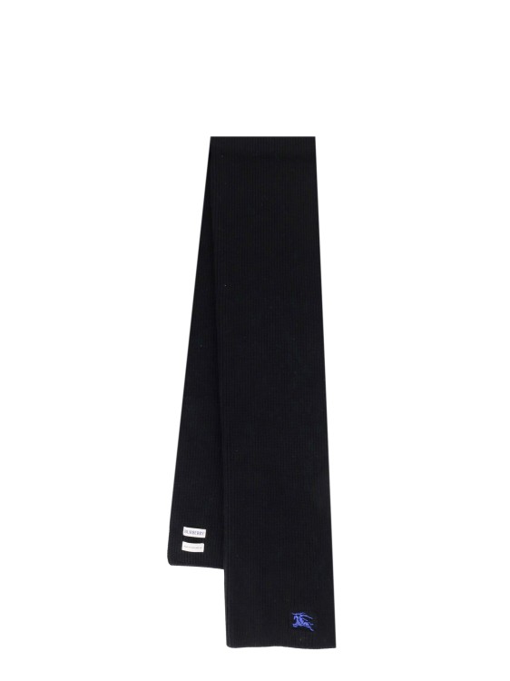 Shop Burberry Cashmere Scarf In Black