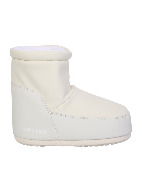 Moonboot Cream Icon Low Ankle Boots In Neutrals