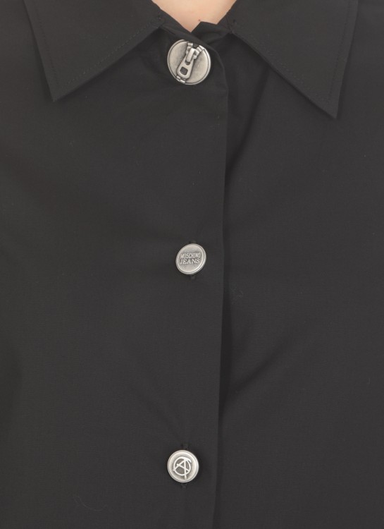 Shop Moschino Cotton Shirt In Black