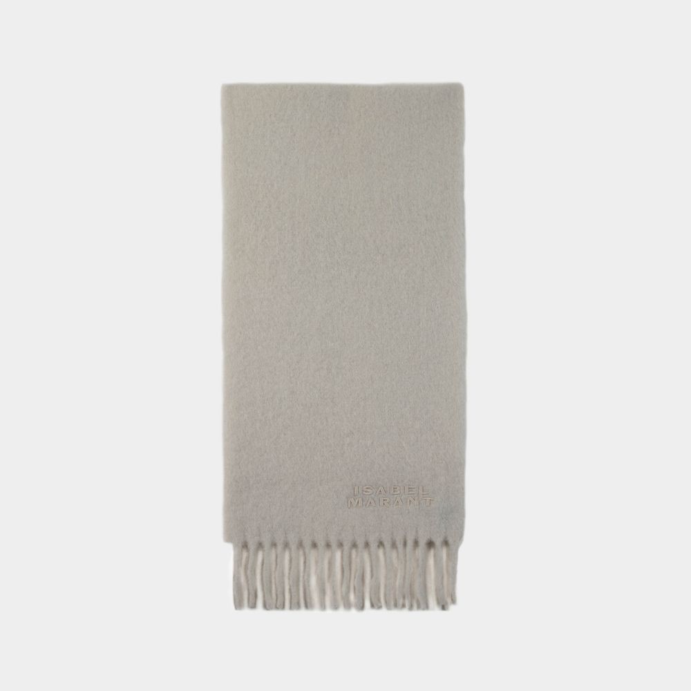 Isabel Marant Firny Scarf -  - Wool - Beige In Grey