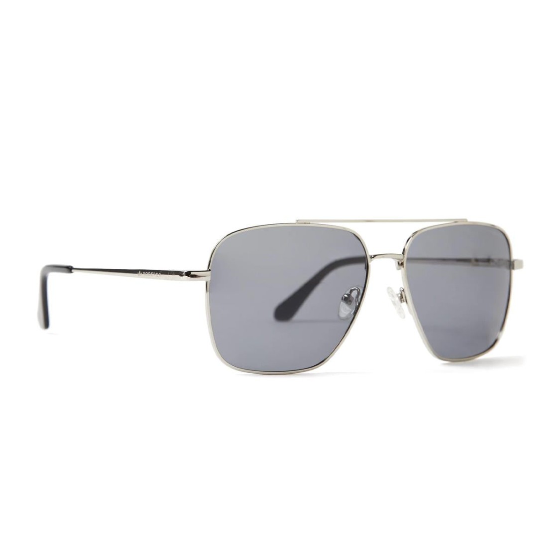 Roderer Harry Aviator Polarized Sunglasses - Silver/grey In Silver