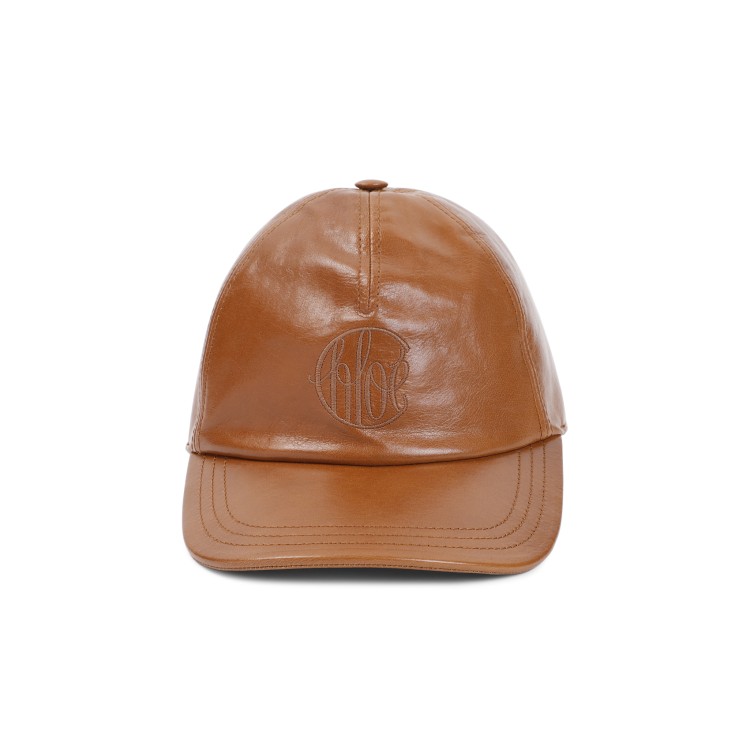 Chloé Logo-embroidered Baseball Cap In Brown