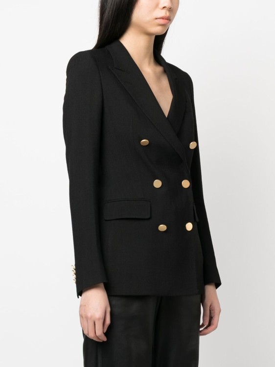 Shop Tagliatore Double-breasted Jacket In Black