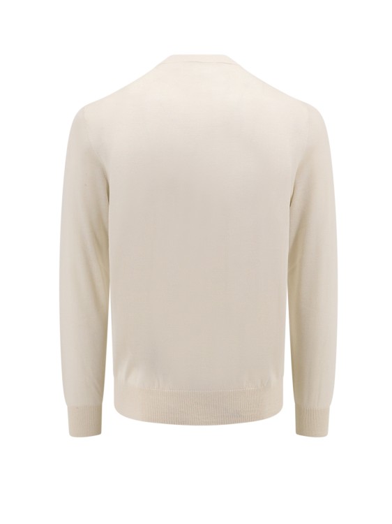 Shop Corneliani Cashmere And Silk Sweater In Neutrals
