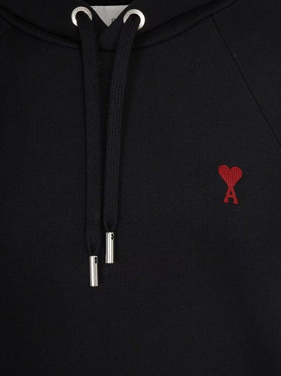 Shop Ami Alexandre Mattiussi Biologic Cotton Sweatshirt With Logo In Black