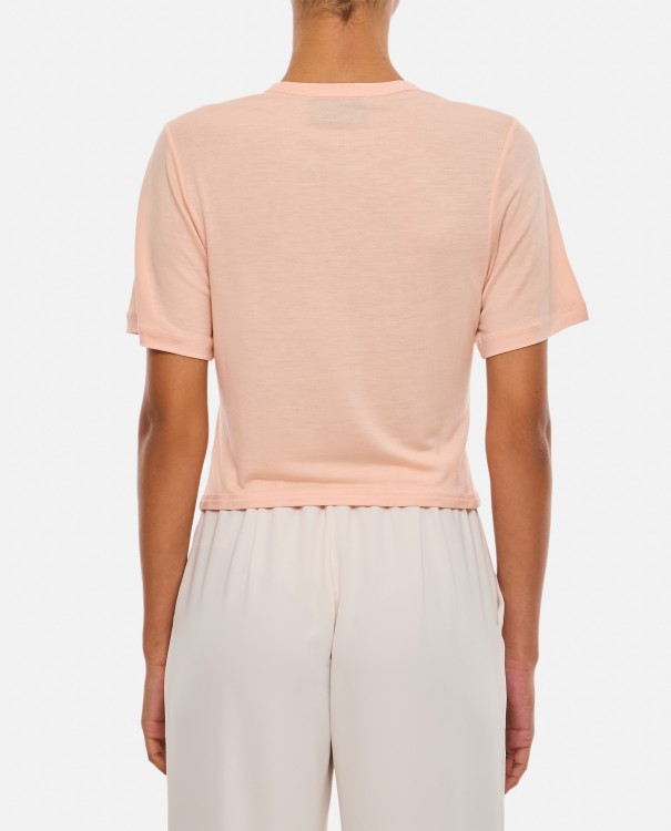 Shop Simone Rocha Easy T-shirt With Bow Tails In Pink