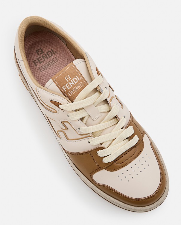 Shop Fendi Match Sneakers In Neutrals