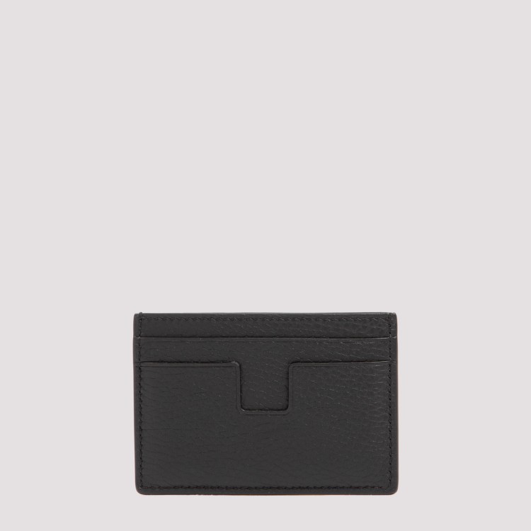 Shop Tom Ford Black Leather Cards Holder